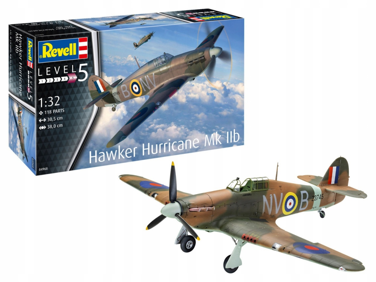 Model plastikowy Samolot Hawker Hurricane MK IIB 1/32 – Ikona II wojny światowej