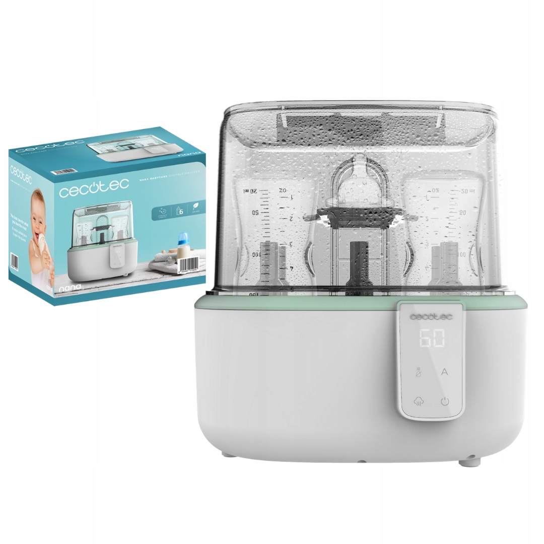 Cecotec Nana BabyCare DigitalSterilizer – Cyfrowy sterylizator butelek dla perfekcyjnej higieny