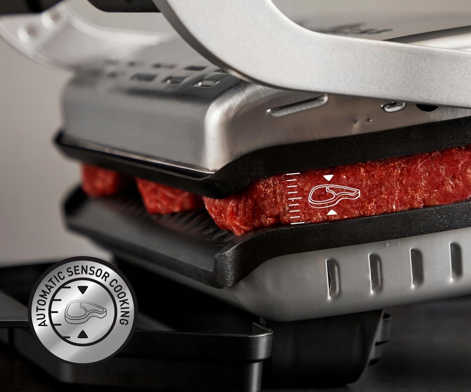 Technologia OptiGRILL+ – Dostosowanie czasu gotowania do grubości mięsa