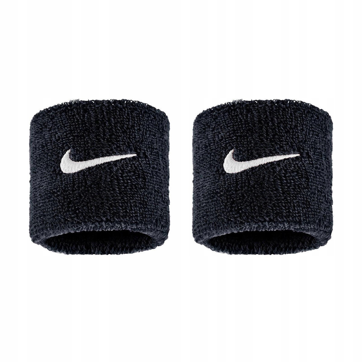 Frotki na rękę Nike Swoosh Wristbands 2 szt. czarne – Komfort i styl podczas treningu