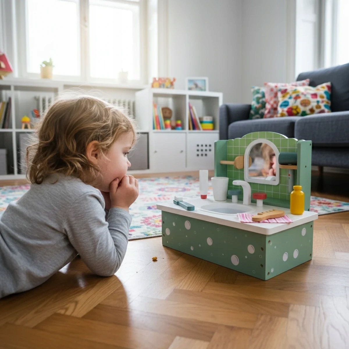 Wymiary i waga – kompaktowy zestaw do zabawy w miniaturowej łazience