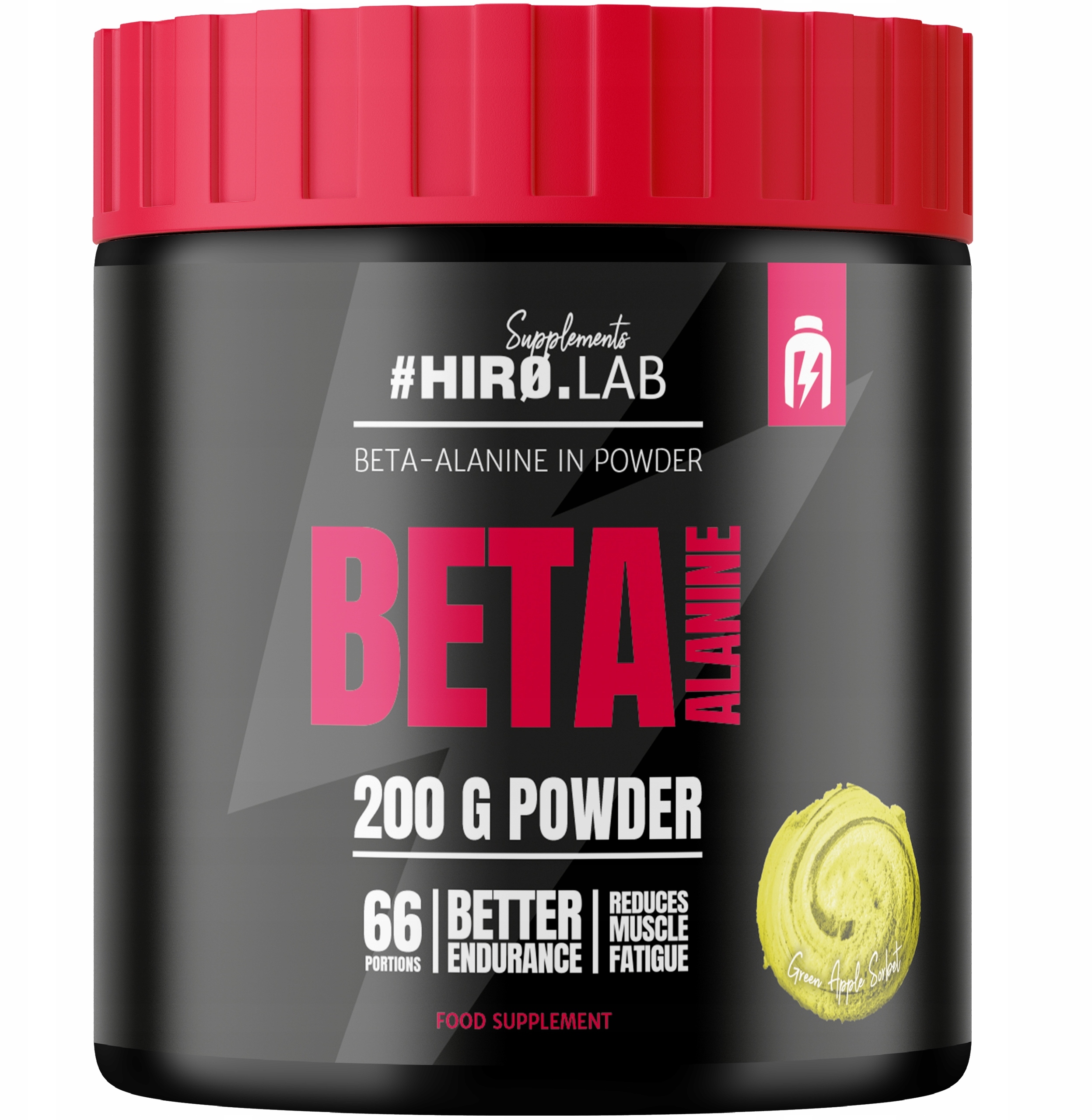 Beta Alanina - 200g - Sorbet Jabłkowy* – Suplement dla sportowców