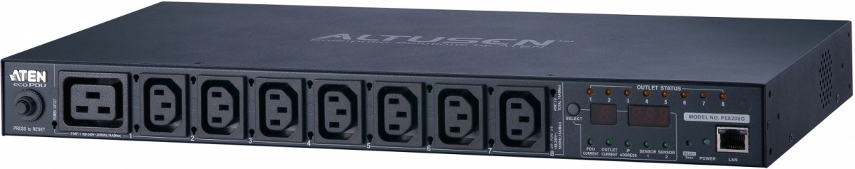 Wydajność i funkcjonalność – 8 gniazd IEC320 C13