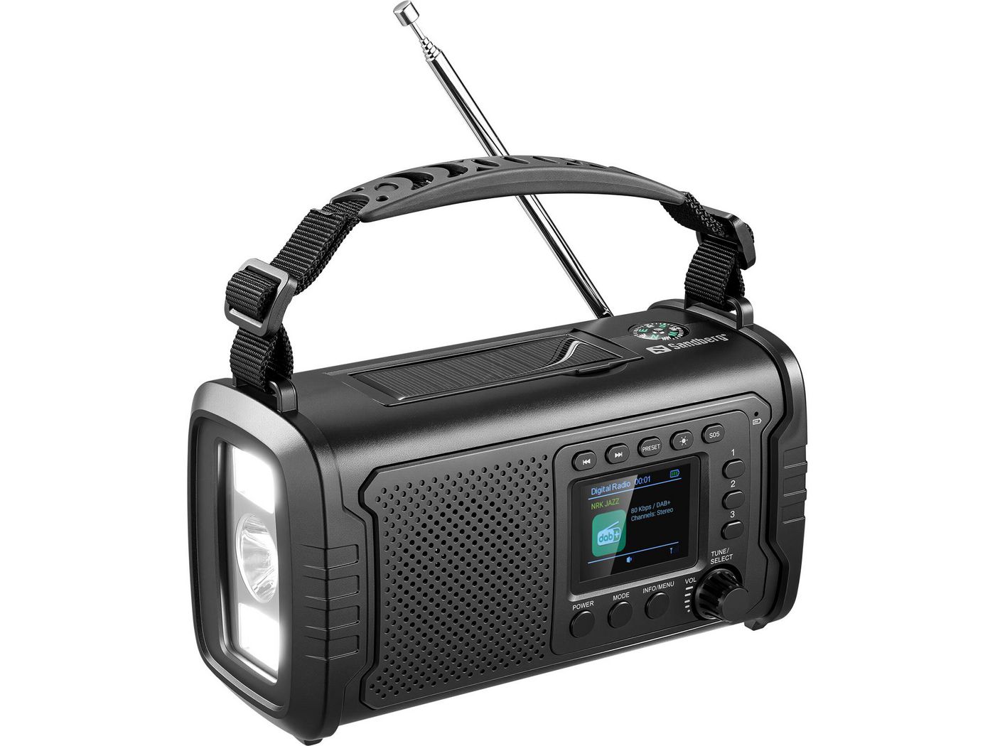 Sandberg Survivor DAB Radio All-in-1 – Twoje wszechstronne radio na każdą okazję