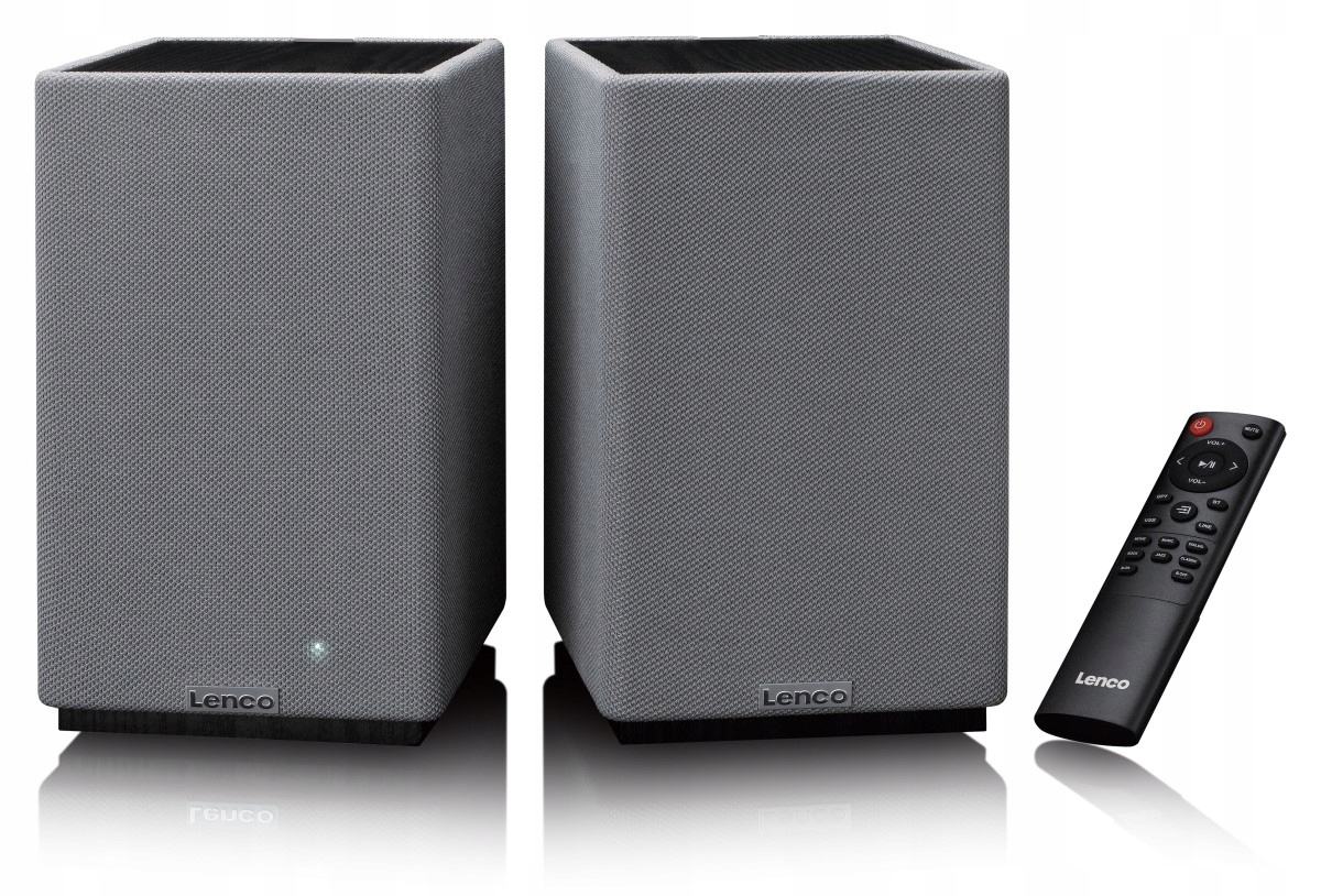 Lenco SPB-240BKGY – Aktywne głośniki stereo HiFi z Bluetooth