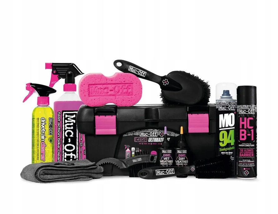 Zestaw do czyszczenia i pielęgnacji rowerów Muc-Off Ebike Clean Protect & Lube Kit – Kompleksowa ochrona dla Twojego ebike'a