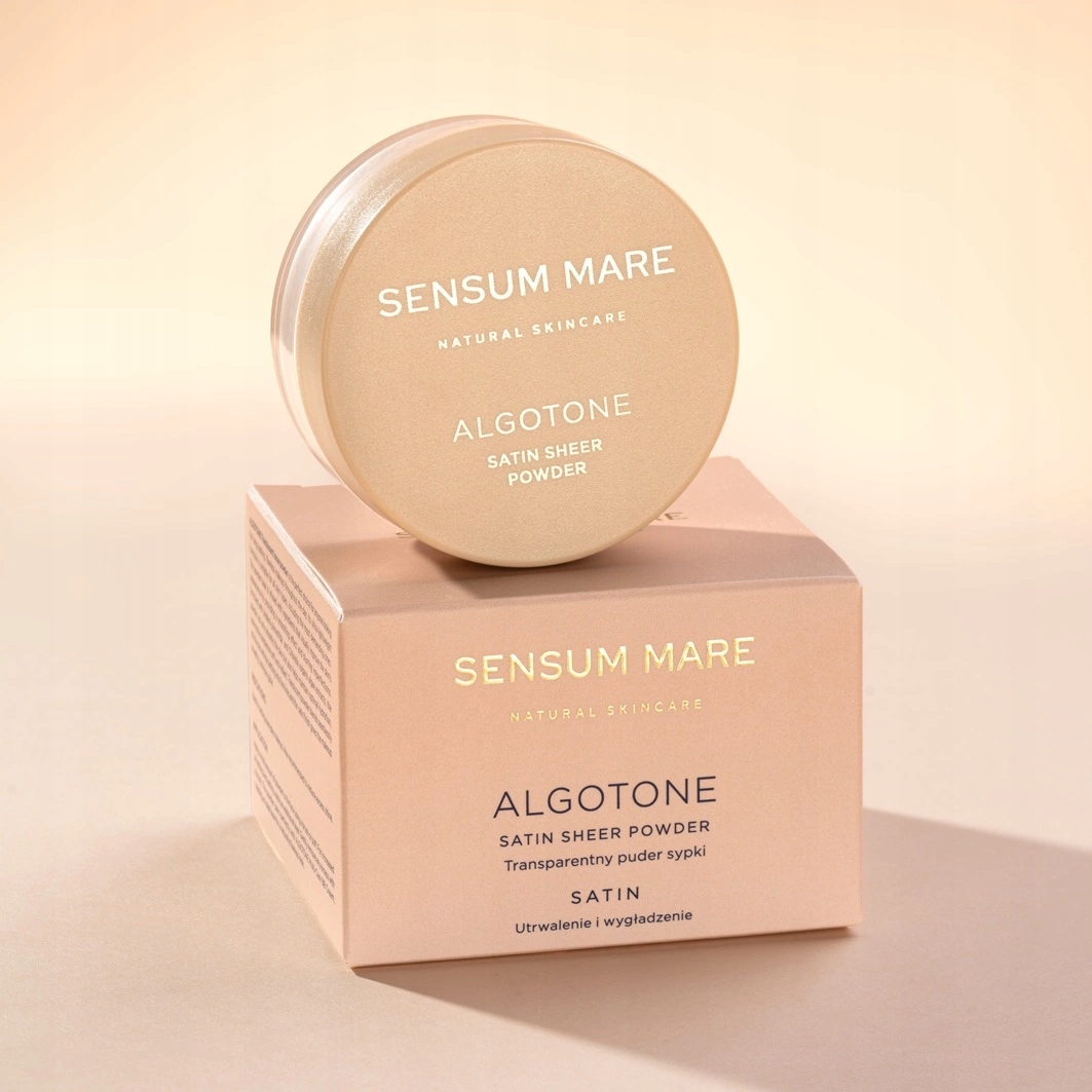 SENSUM MARE Algotone puder sypki o satynowym wykończeniu 10g – Idealne wykończenie makijażu
