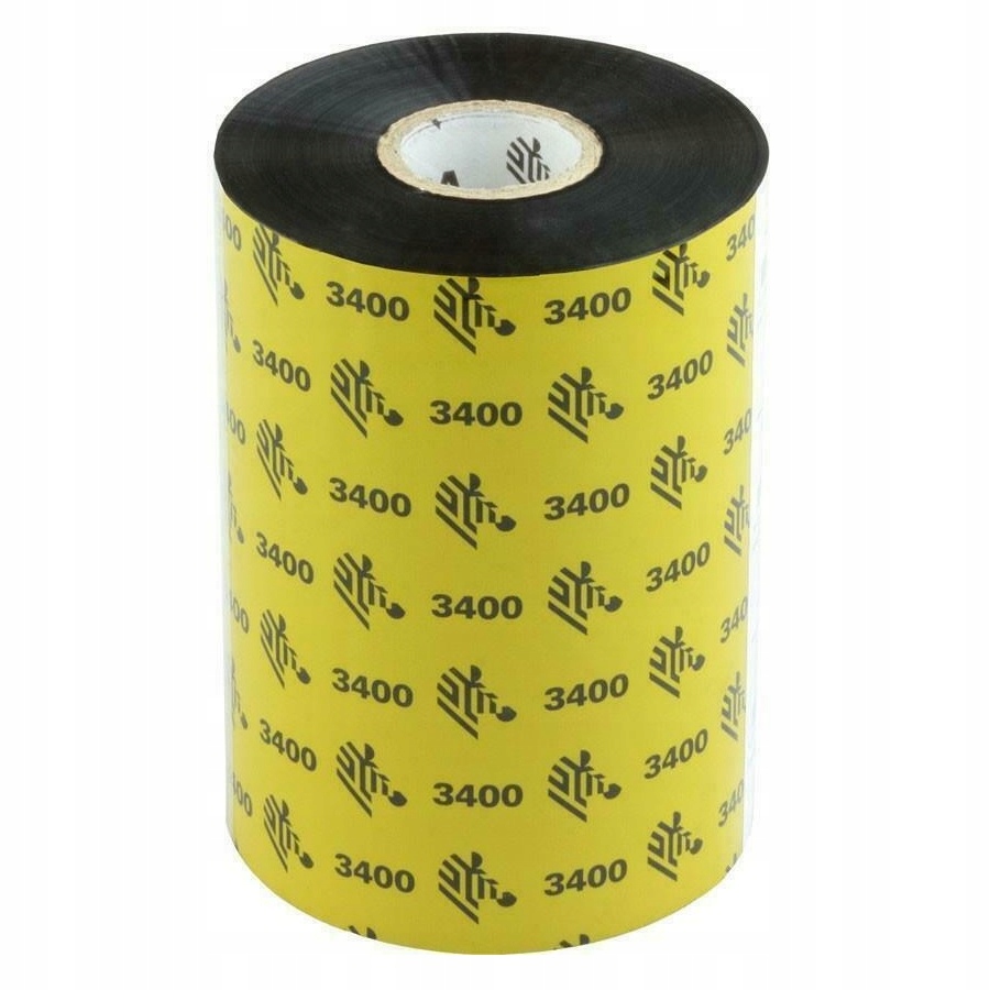 Taśma woskowo-żywiczna Zebra 3400 High-Performance 102mmx450m – Wysoka jakość druku