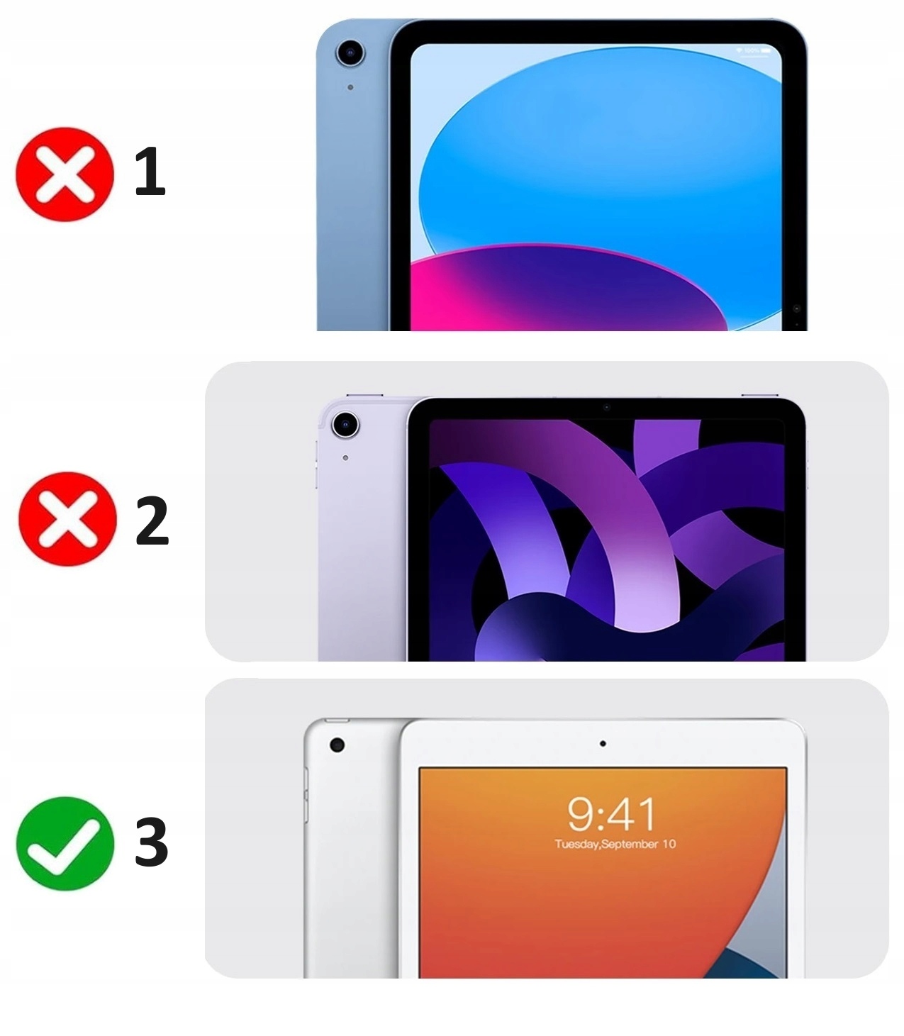Idealne dopasowanie do modeli Apple iPad 10.2