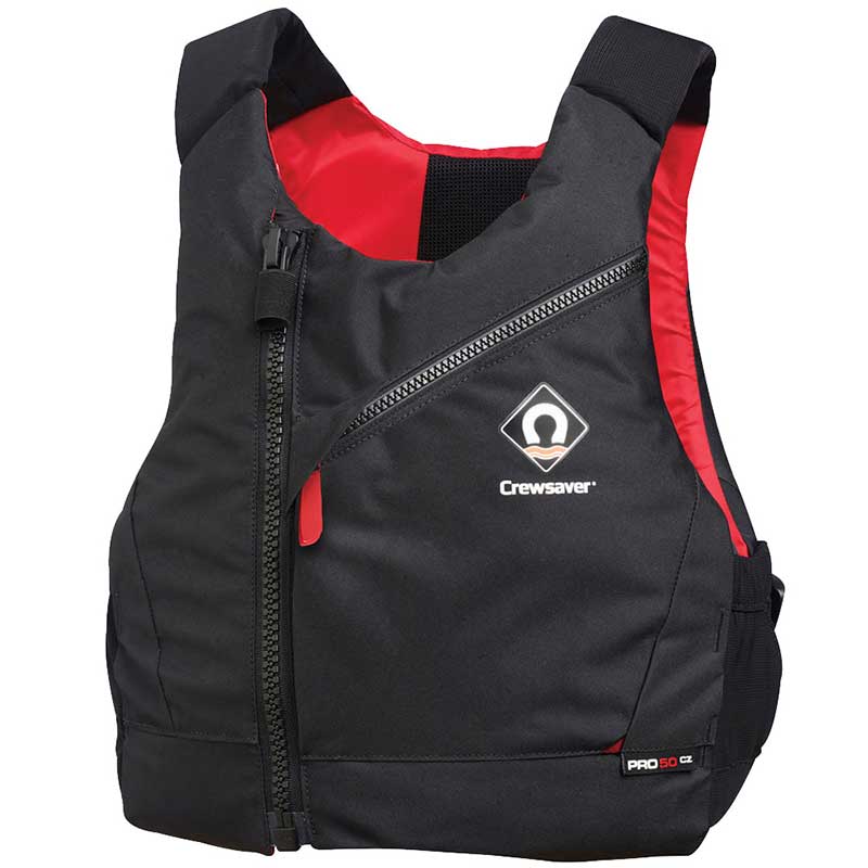 Kamizelka asekuracyjna Crewsaver PRO 50N CZ Black/Red XXL – Bezpieczeństwo i komfort na wodzie