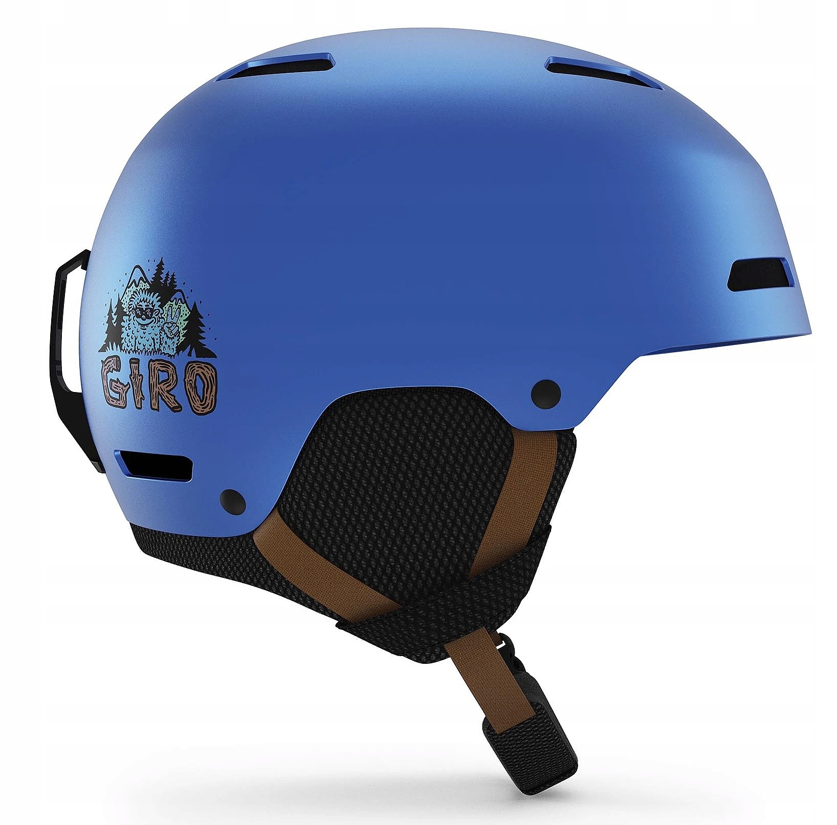 Kask zimowy GIRO CRUE blue shreddy yeti – Bezpieczny styl na stoku