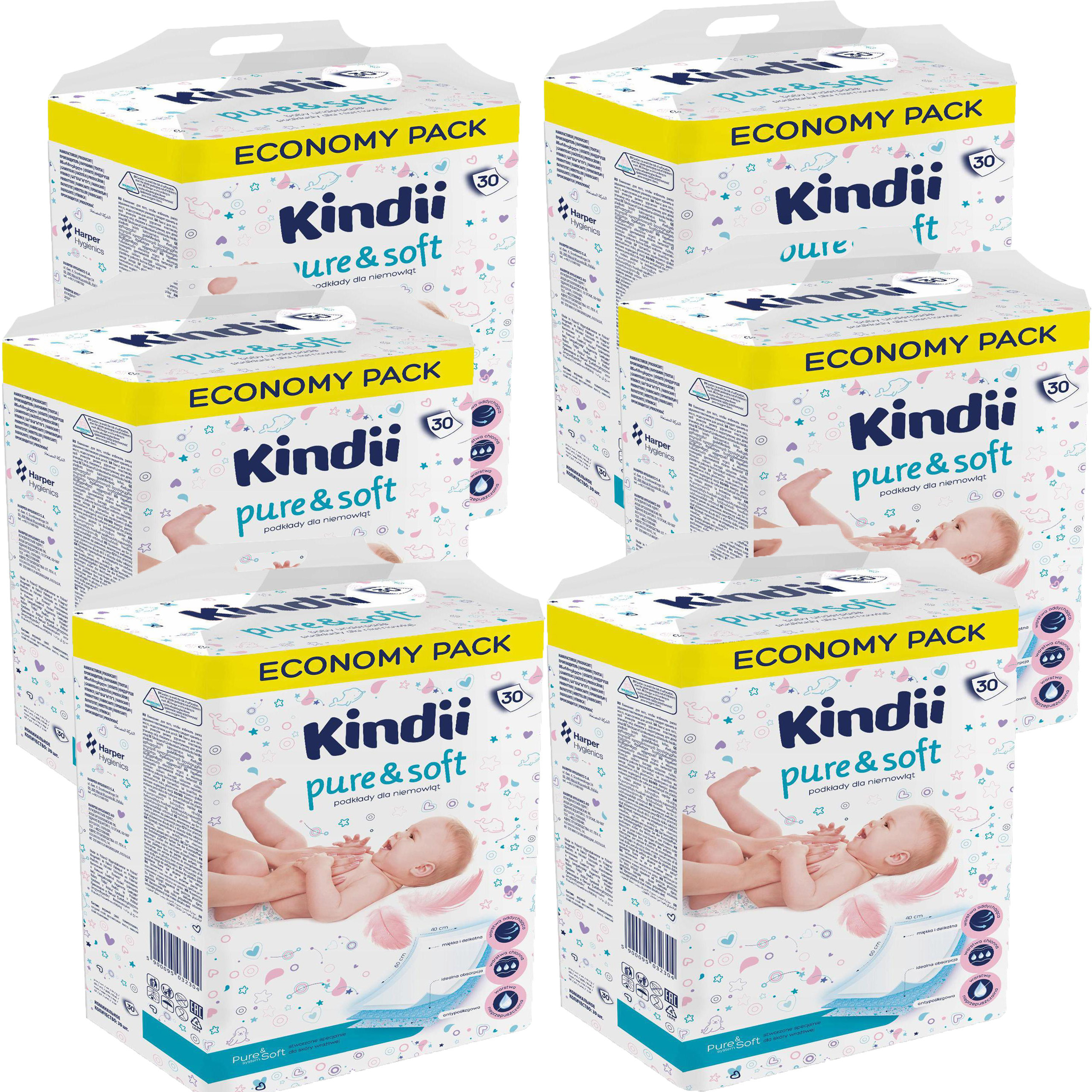 Podkłady Kindii Pure&Soft 30 szt. – Komfort i higiena dla niemowląt