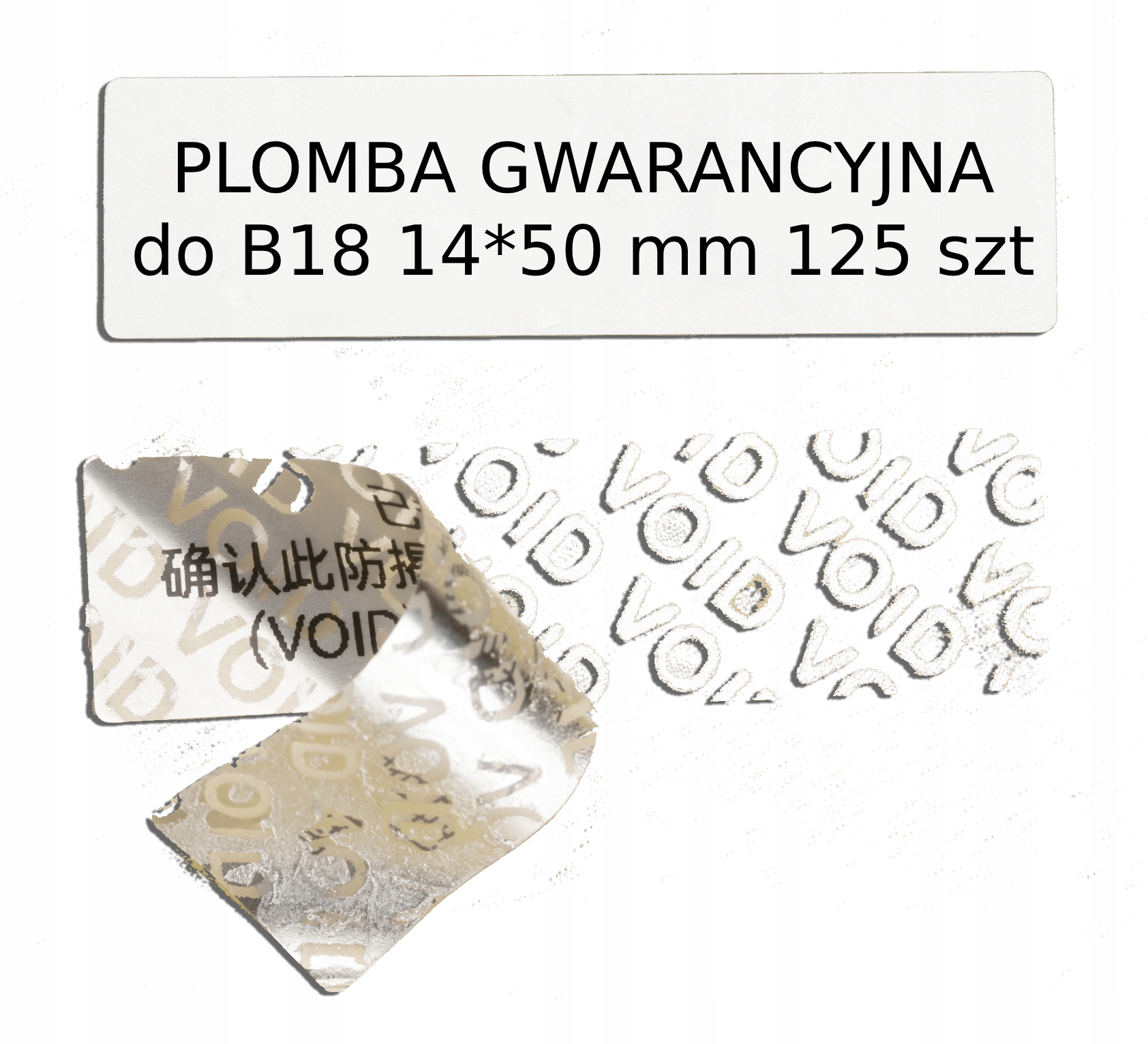 NIIMBOT do B18 14*50mm 125szt – Plomba gwarancyjna dla Twoich potrzeb