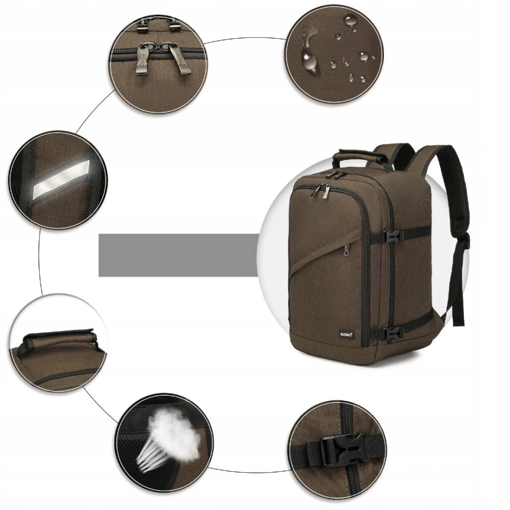 Dodatkowe kieszenie i pasy zaciskowe