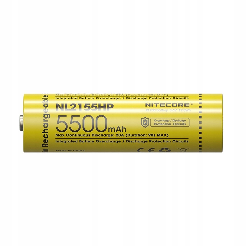 Imponująca pojemność 5500 mAh i ciągły prąd rozładowania do 20 A