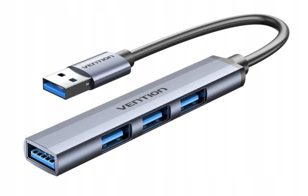 Mini Hub USB 3.0 do USB 3.0/3x2.0 Vention CKOHB 0.15m – Rozszerz możliwości swojego laptopa