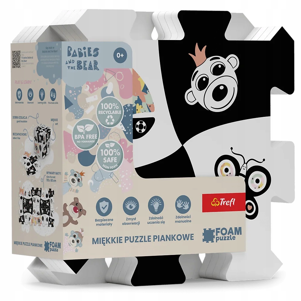 Duże i miękkie puzzle edukacyjne