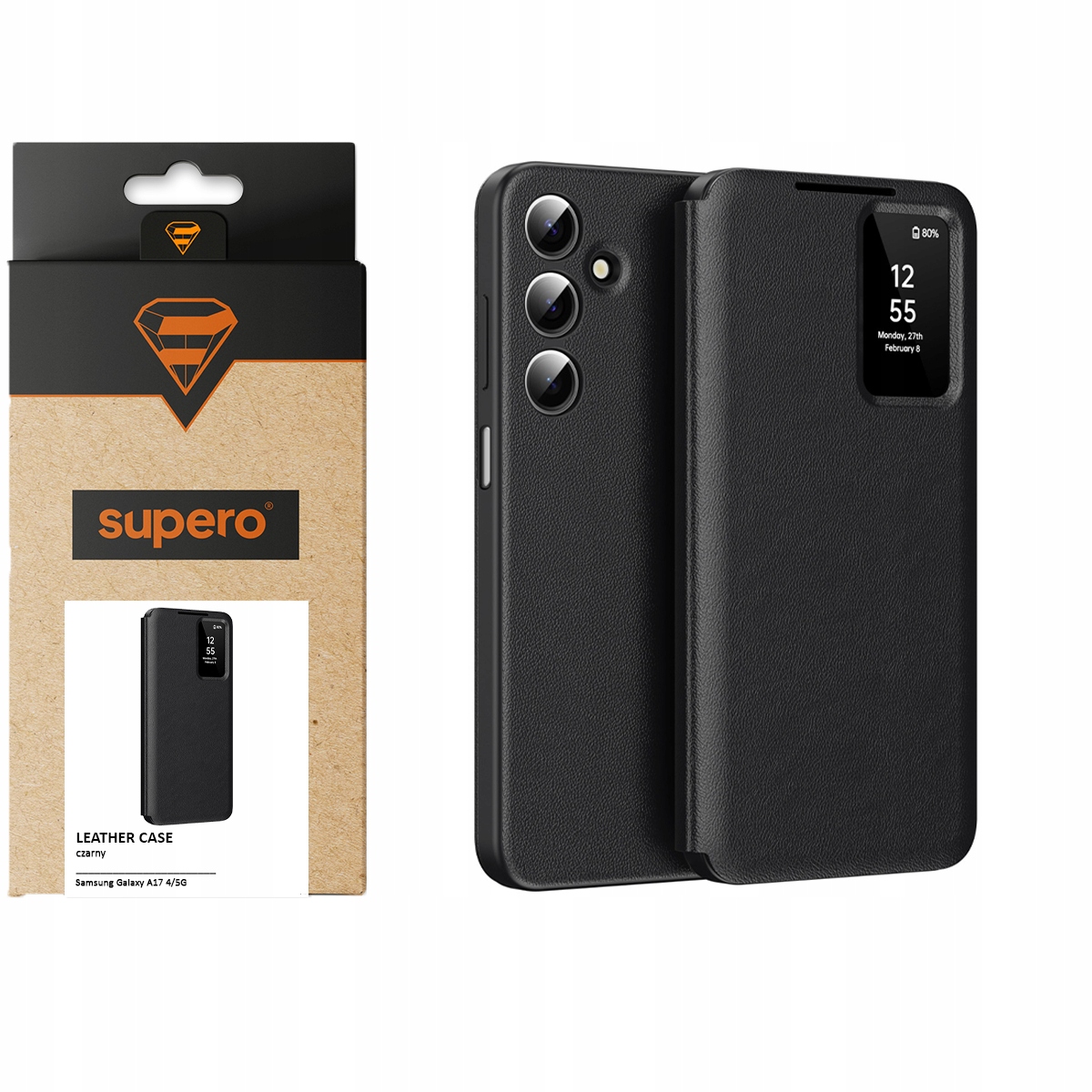 Etui z klapką Supero Smart View do Samsung Galaxy A17 4/5G – Elegancka ochrona dla Twojego smartfona