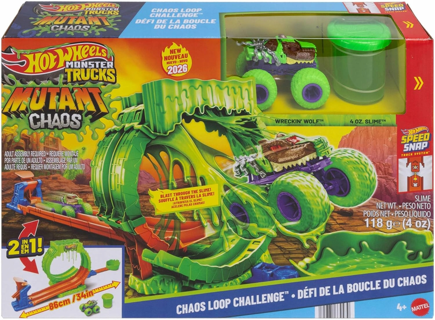Hot Wheels Monster Trucks Mutant Chaos – Ekscytująca zabawa dla dzieci