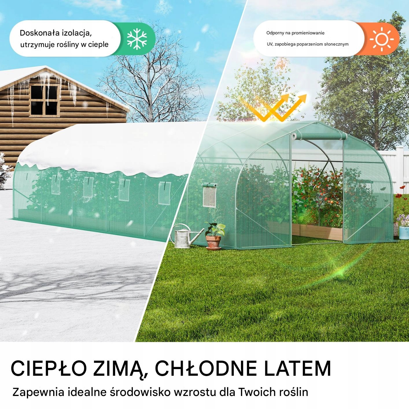 Wodoodporna osłona PE z podwójnymi szwami