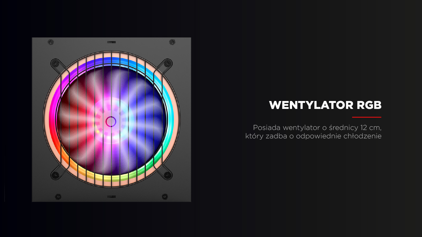 Wentylator Rampage RGB-500 80 Plus Bronze