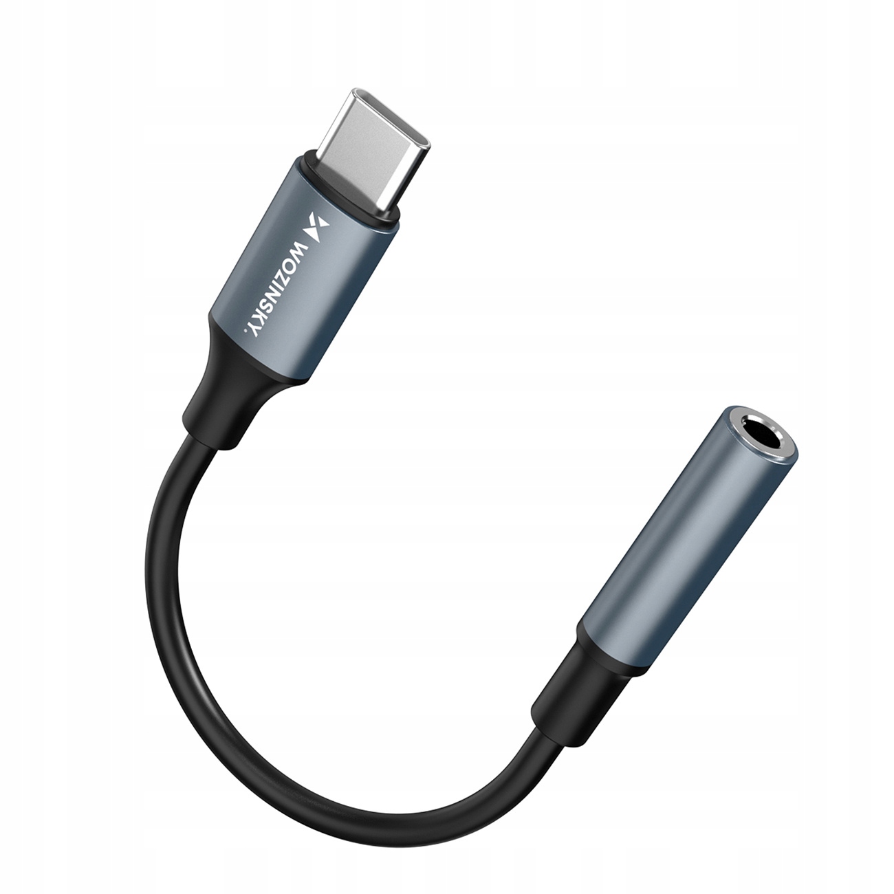 Adapter Wozinsky WACM-01 USB-C - mini jack 3,5mm - czarny – Idealne połączenie dla Twoich urządzeń