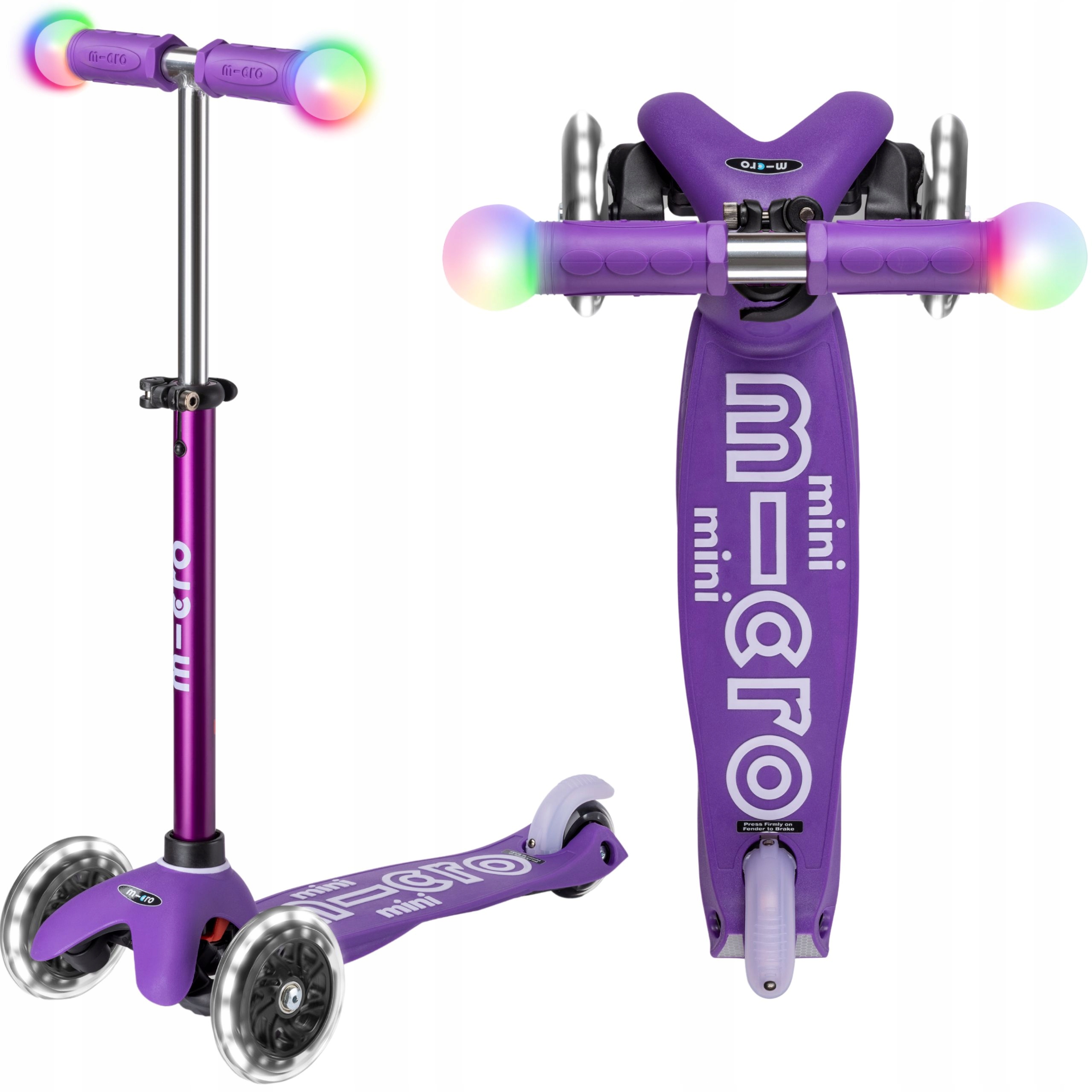 Micro Hulajnoga Mini Deluxe Magic Purple LED – Idealna dla najmłodszych
