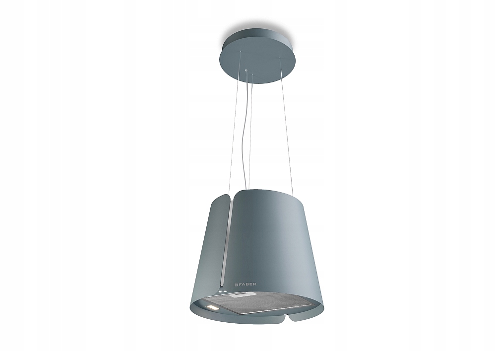 Okap wyspowy FABER Beat DB błękitny 45 cm – Elegancja i funkcjonalność w Twojej kuchni