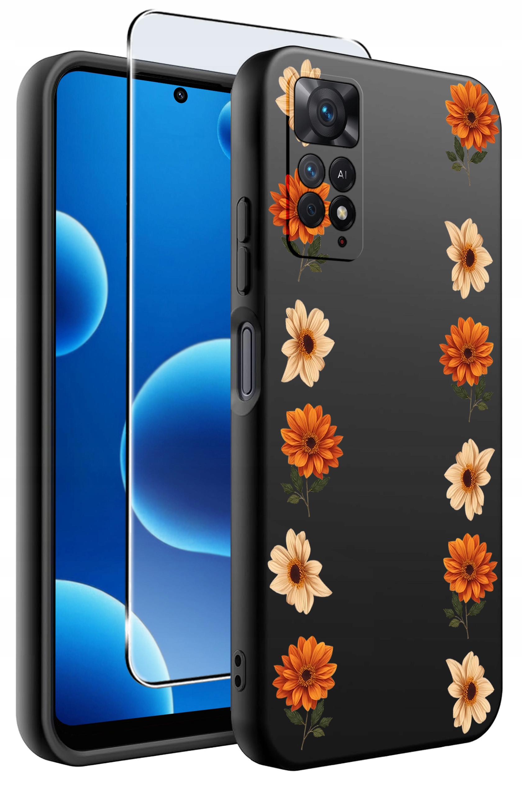 ETUI do Xiaomi Redmi Note 11 Pro SILIKONOWE MATT CASE + SZKŁO HARTOWANE 9H – Ochrona i styl w jednym