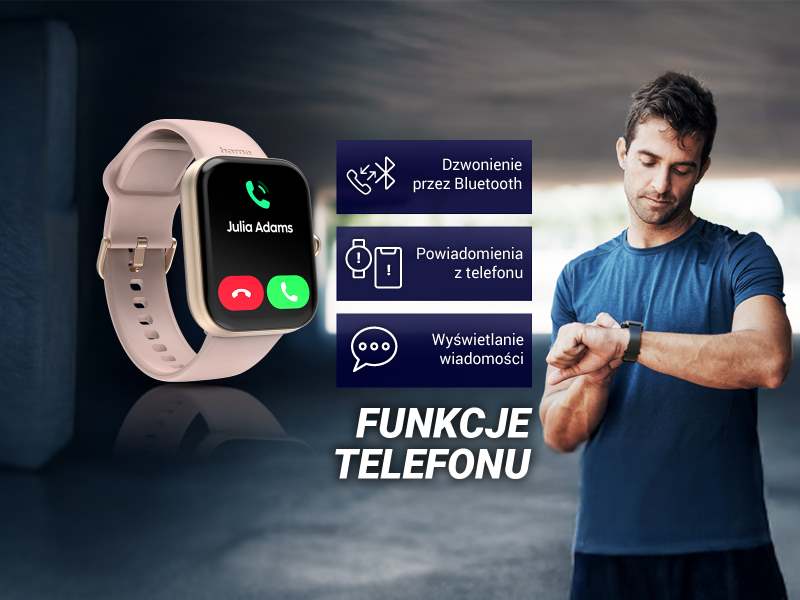 Połączenia telefoniczne ze smartwatcha Hama