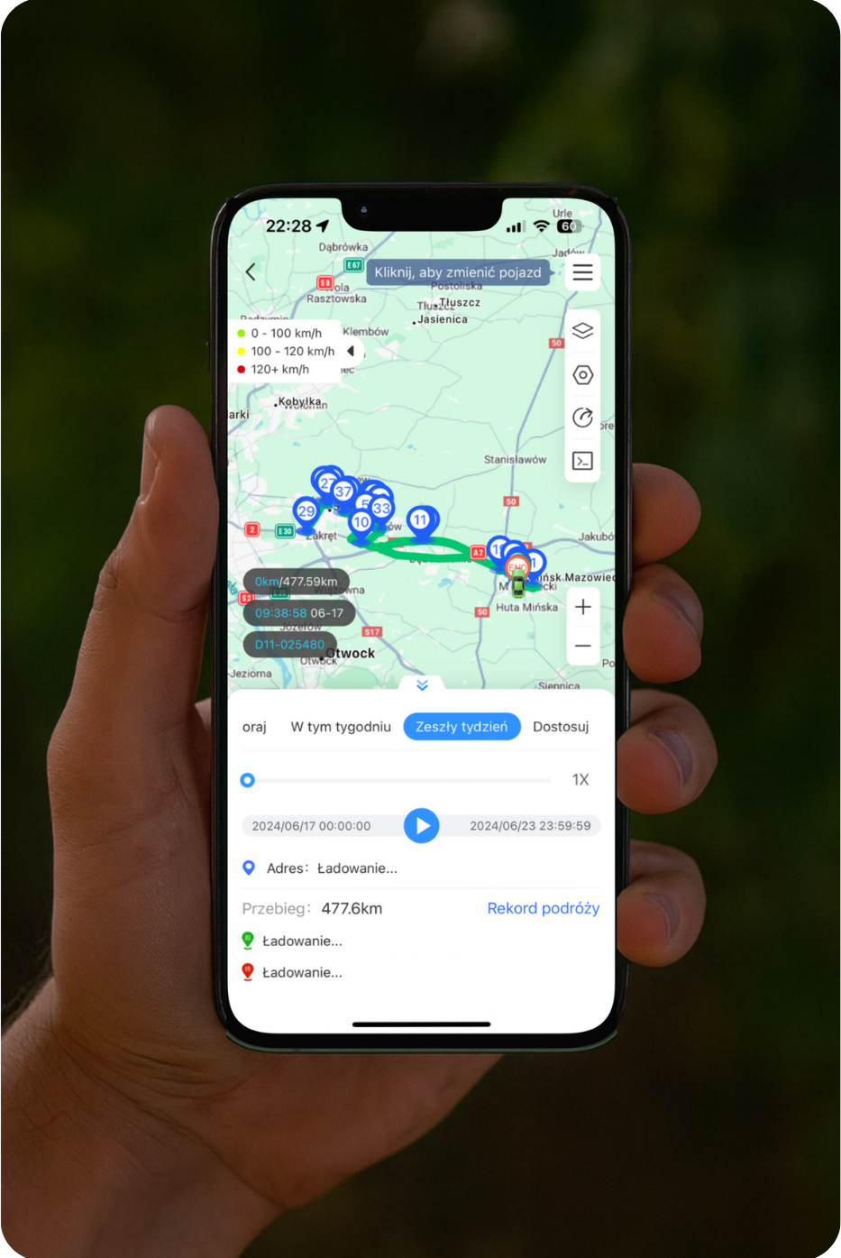 Intuicyjna aplikacja mobilna – Zdalne zarządzanie i historia tras