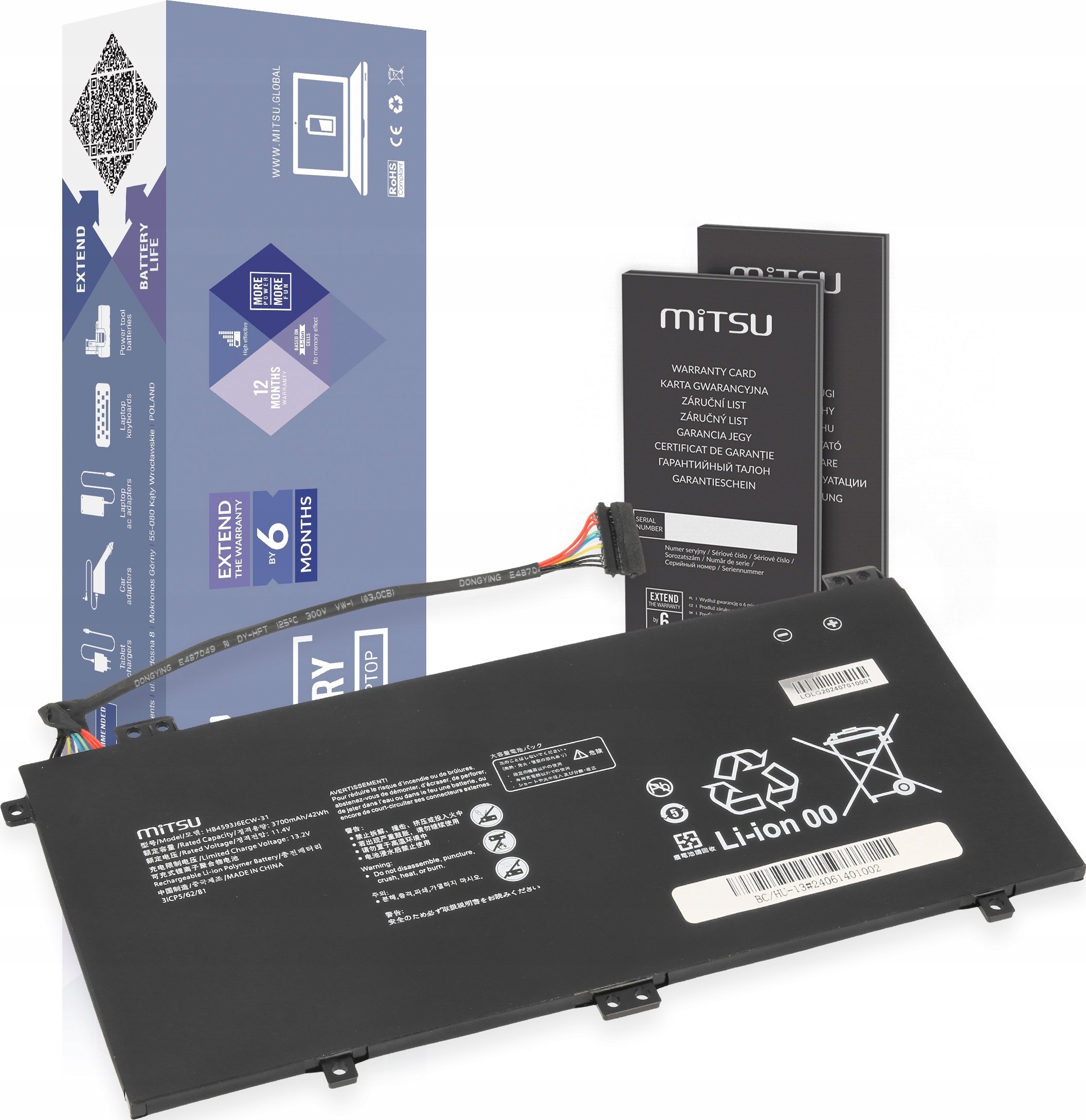 Bateria HB4593J6ECW do Huawei Matebook 13 – Wydajność i niezawodność