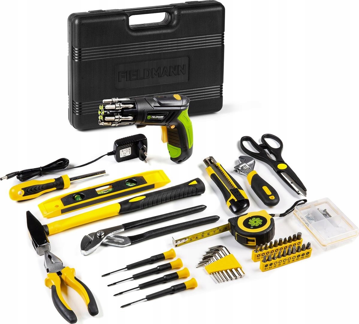 Zestaw Narzędzi Fieldmann FDG 5018-108AR + FDS 10102 – Kompletny zestaw do każdego projektu