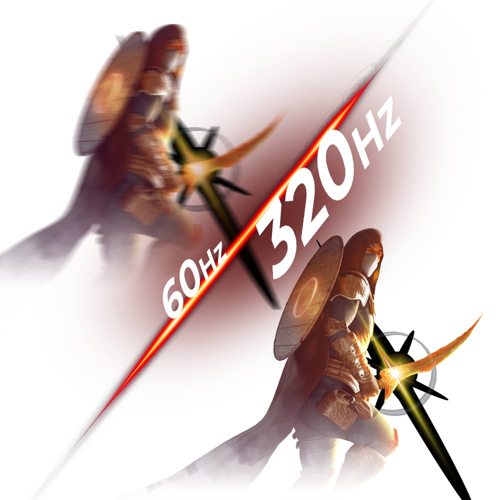 Ultra-szybka częstotliwość odświeżania 320 Hz