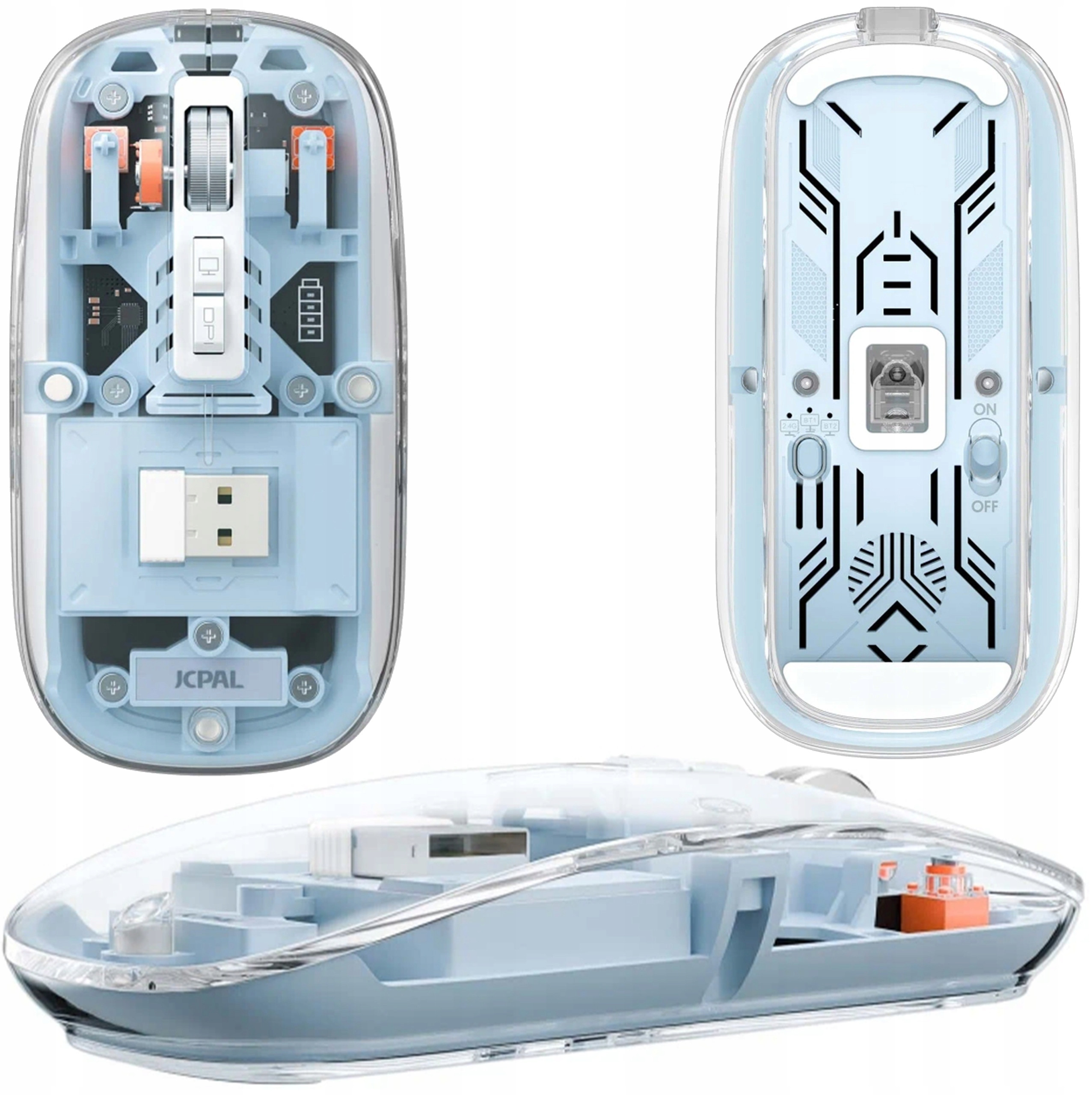 JCPAL CTRL PRO - Bezprzewodowa optyczna mysz Bluetooth do Apple