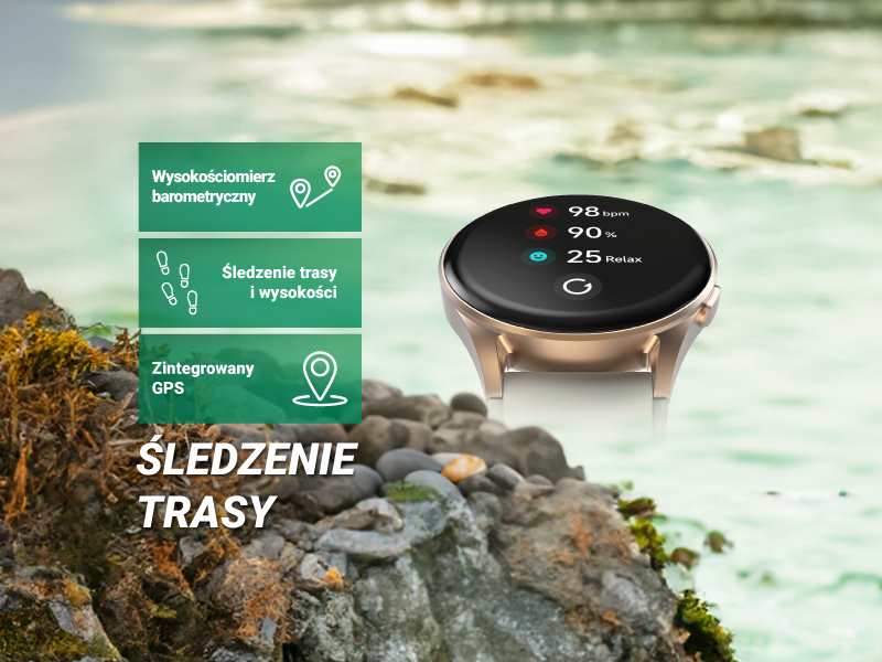 Wodoodporny smartwatch Hama z obudową z aluminium