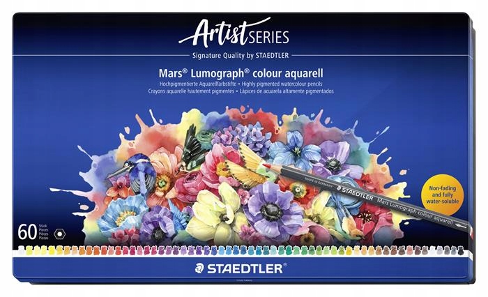 Staedtler Mars Lumograph Wielobarwny 60 szt. – Kreatywność w Twoich rękach