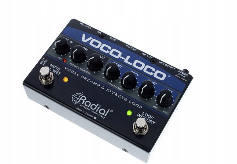 Radial Engineering Voco-Loco – Innowacyjny przedwzmacniacz mikrofonowy z pętlą efektów