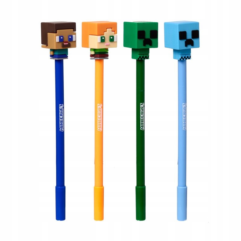 Długopis z silikonową nakładką Minecraft – Kreatywne pisanie w stylu Chibi