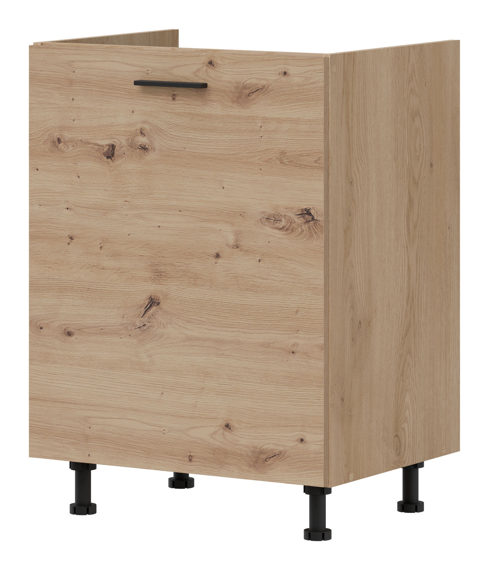 Szafka dolna pod zlew L/P 60 cm stojąca kuchenna PATI PK17/PF36 Dąb Artisan – Idealne rozwiązanie do Twojej kuchni