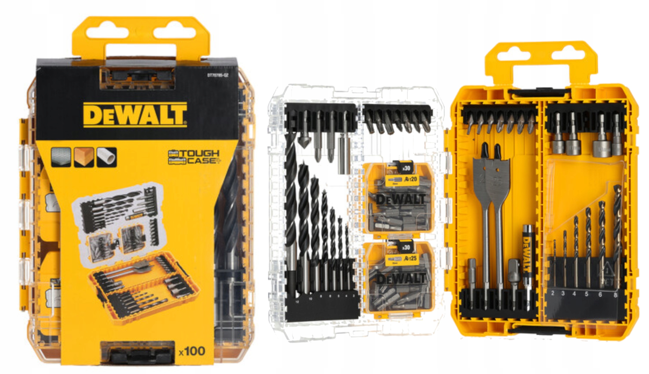 Zestaw 100 sztuk bitów i wierteł DeWALT DT70785 – Niezbędne narzędzia do każdego projektu