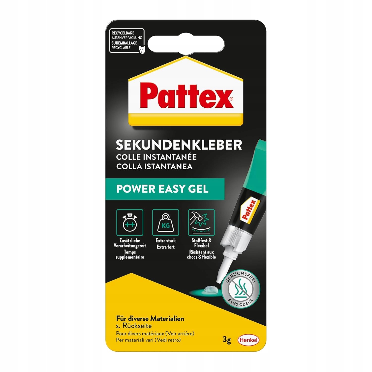 Pistolet do kleju Pattex Sekundenkleber Power Easy Gel – Niezawodny pomocnik w każdej naprawie