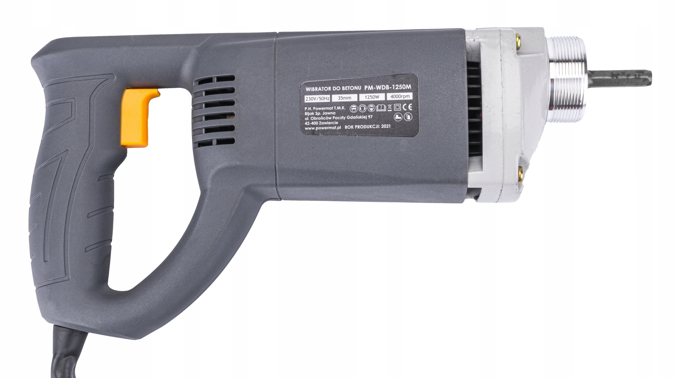 Wydajność i moc – 1250W dla skutecznego zagęszczania