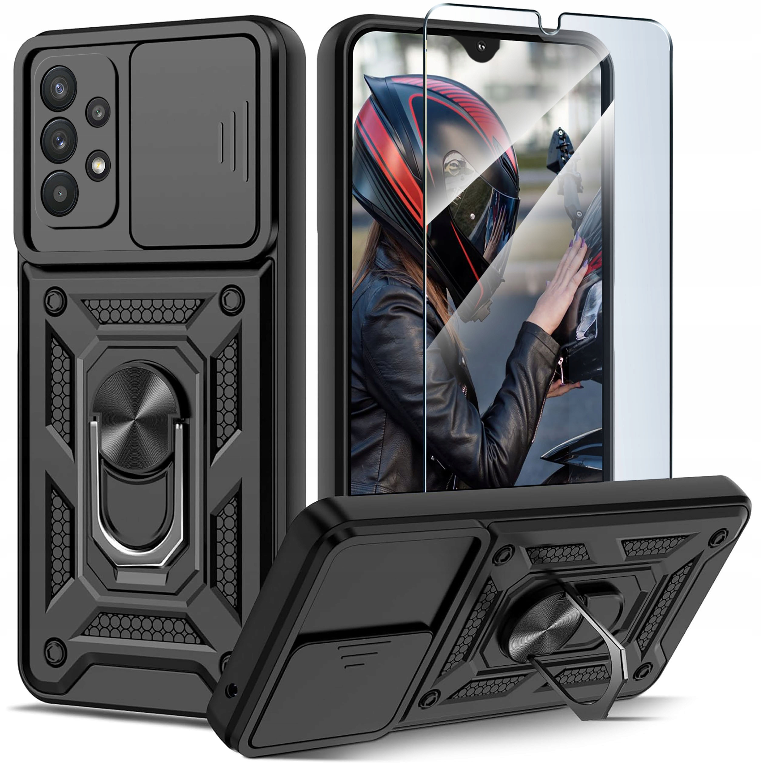 Etui Pancerne Slide Ring do Samsung A32 5G – Ochrona i funkcjonalność w jednym