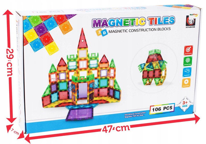 Trwałe i lekkie klocki z magnesami neodymowymi