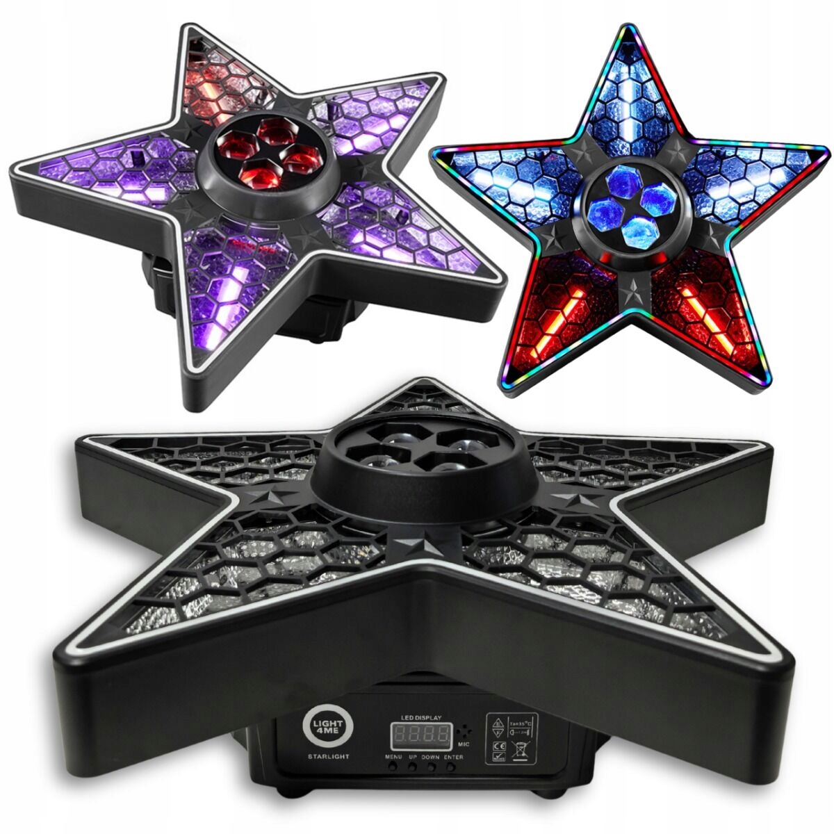 LIGHT4ME STARLIGHT – Multiefekt oświetleniowy sceniczny 3w1 LED DMX
