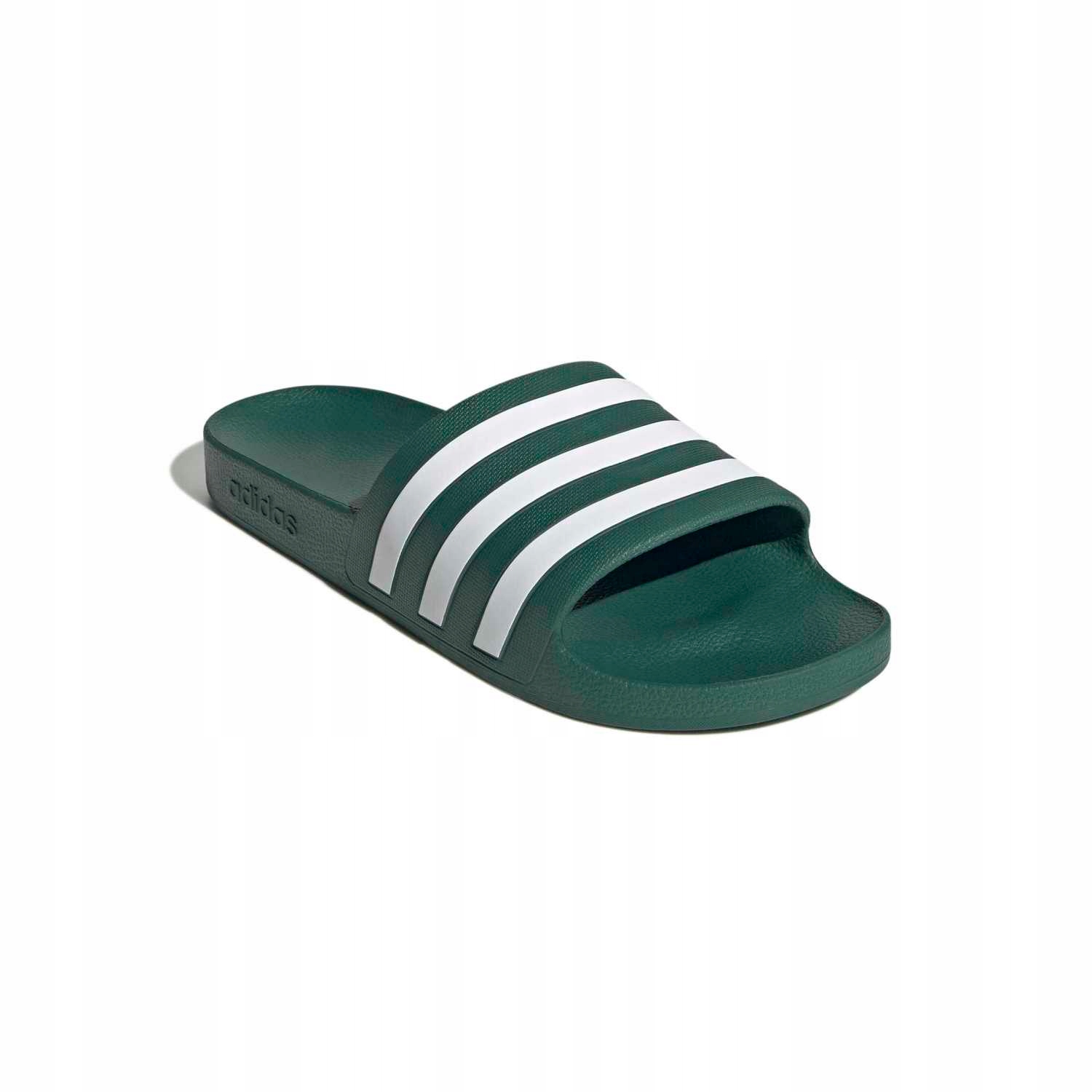 Klapki Adilette Aqua zielone KJ7363 – Komfort i styl na każdą okazję