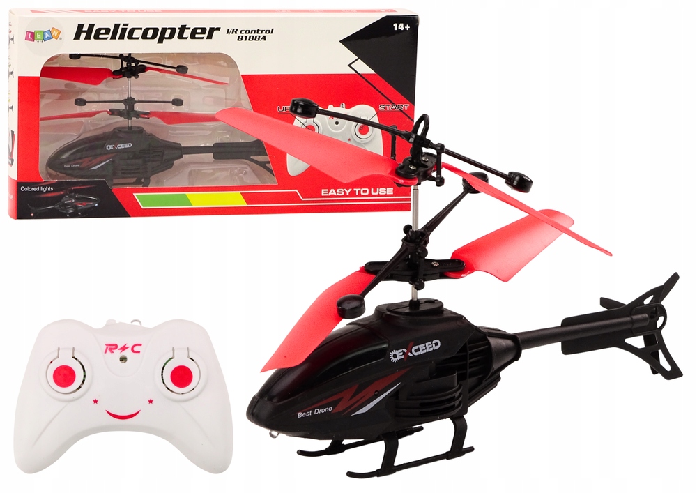 Helikopter Zdalnie Sterowany RC Żyroskop Czerwony – Nowoczesna zabawa w powietrzu