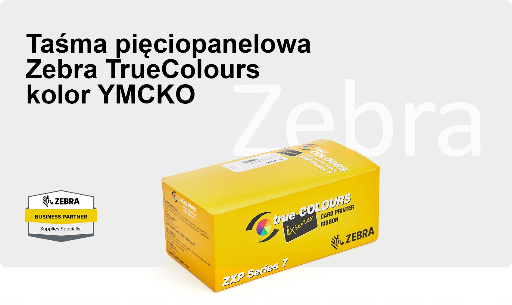 Taśma Zebra 800033-840 – Idealne rozwiązanie do drukarek kart