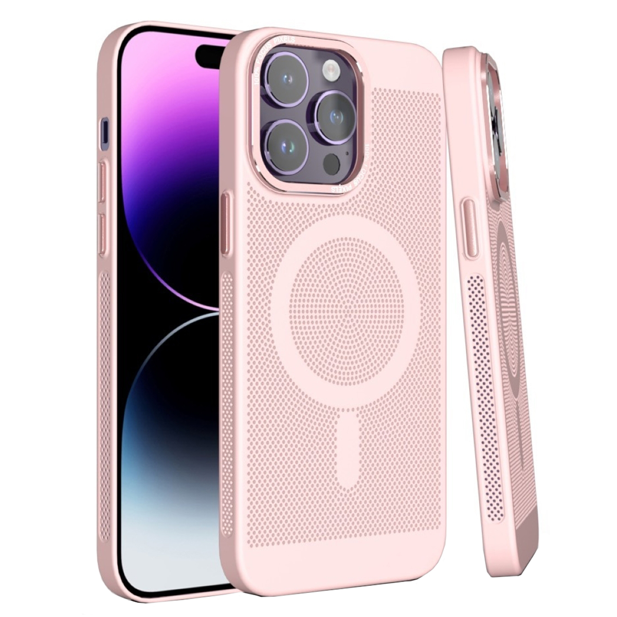 Etui Magnetyczne Magsafe SUPERO Dotmagsafe do iPhone 14 Pro Max – Idealna ochrona w różowym kolorze
